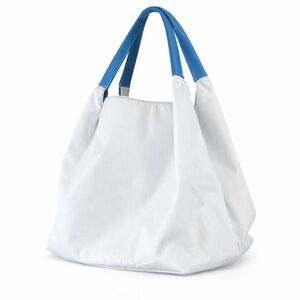 Oscar de la Renta Blue and White Tote Bag
